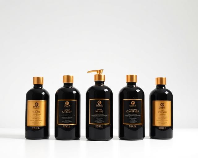 Amenity Collection — Onyx & Gold — Bathroom & Guest Toiletries