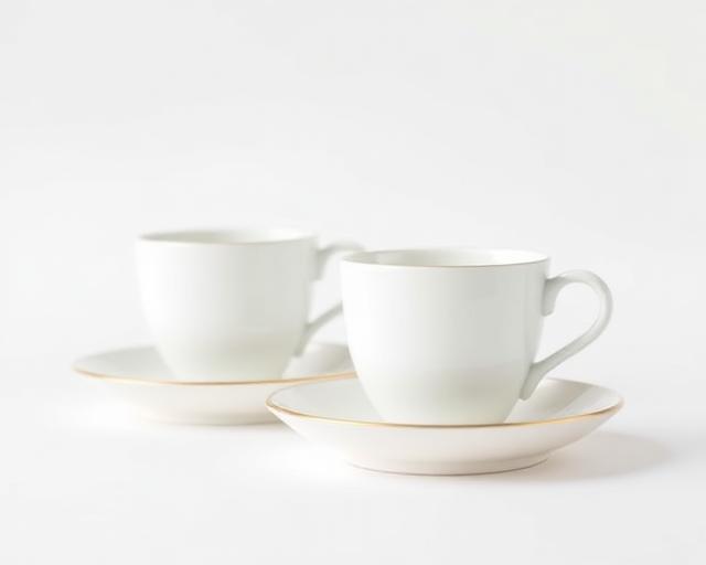 Tea Cups & Saucers — Beverage & Hospitality Tray Items